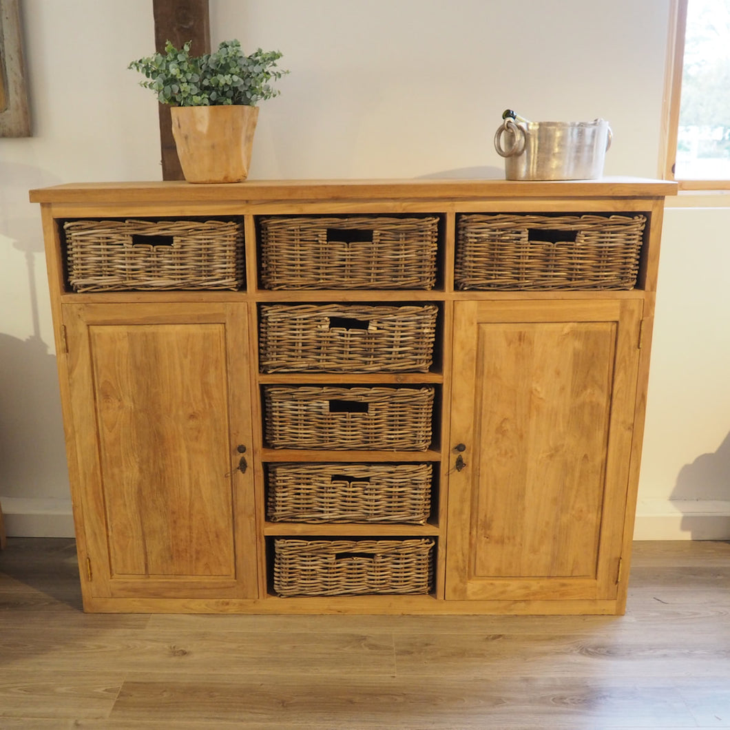 Reclaimed Wood Chest Of Drawers - Large