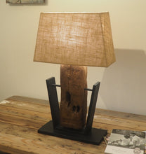 Load image into Gallery viewer, Teak Table Lamp - Prisma