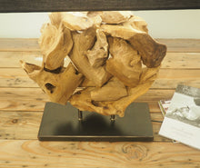 Load image into Gallery viewer, Teak Wood Table Lamp - Felice