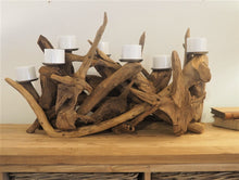 Load image into Gallery viewer, Teak Root Table Candle Holder