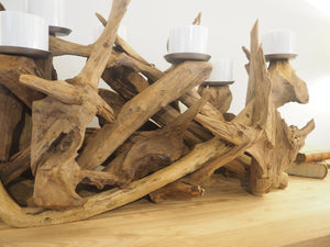 Teak Root Table Candle Holder