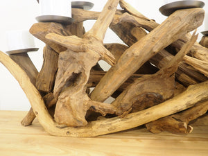 Teak Root Table Candle Holder