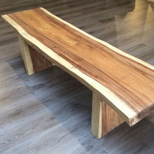 Load image into Gallery viewer, Suar Wood Bench Natural Shape - 150cm