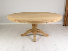Load image into Gallery viewer, 180cm Round reclaimed teak dining table