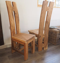 Load image into Gallery viewer, Versatile solid wood chair for rustic and contemporary styles