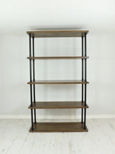 Load image into Gallery viewer, Freestanding vintage industrial shelving divider